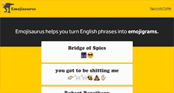 Desktop Screenshot of emojisaurus.com