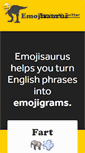 Mobile Screenshot of emojisaurus.com