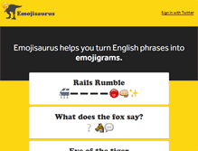 Tablet Screenshot of emojisaurus.com